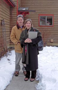 Lyn-Pohl-and-Jim-McGarry-on-the-day-of-closing,-61-Tehan-Road,-Freeville